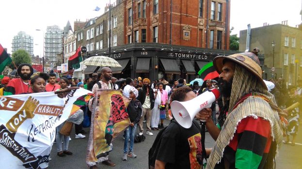 Reparations March 2016 Bro Asheber With Megaphone by Kwaku