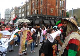 Reparations March 2016 Bro Asheber With Megaphone by Kwaku