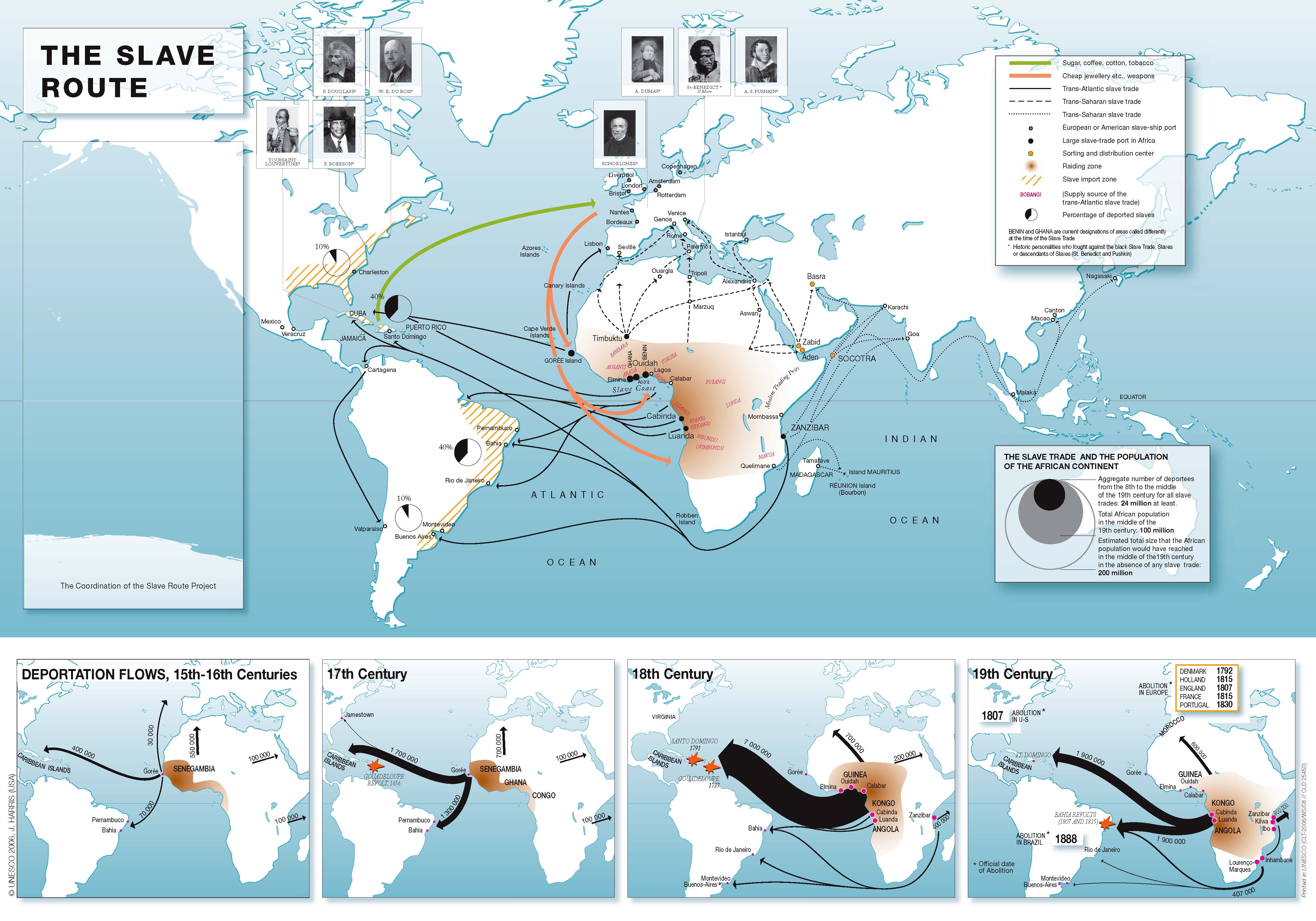 blank slave trade map