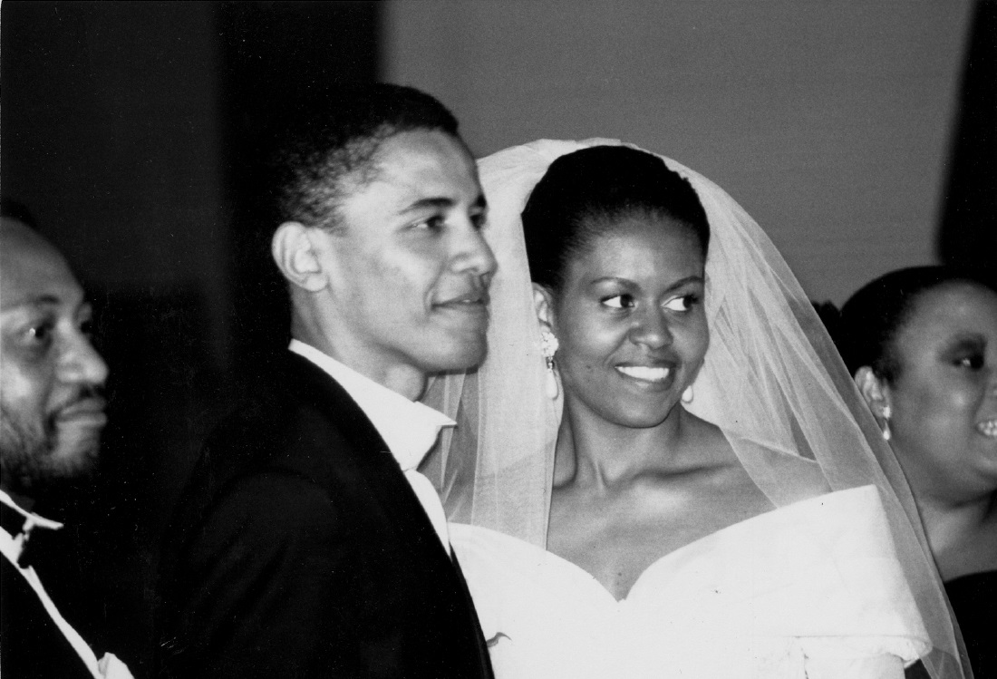 Obama First Family Black And White