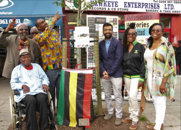 Reggae Tree plaque unveiling