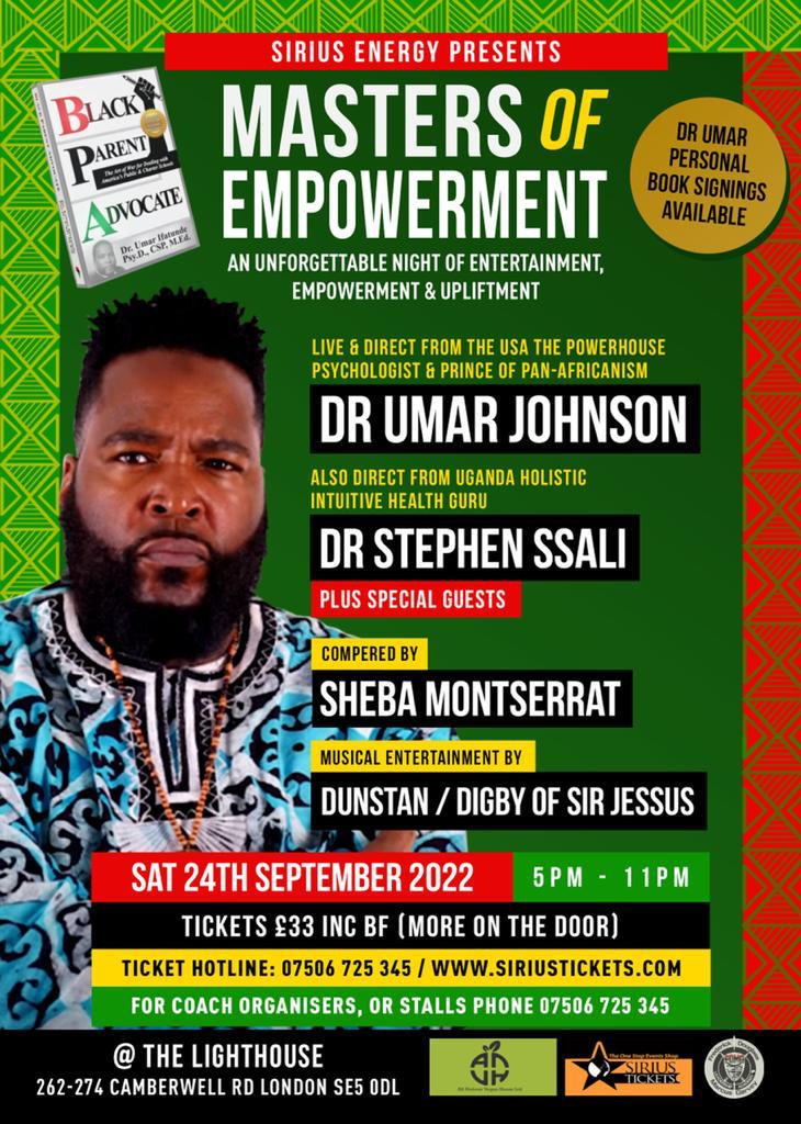 MASTERS OF EMPOWERMENT DR UMAR JOHNSON, DR STEPHEN SSALI Black