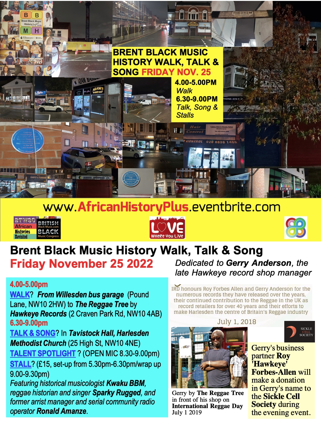 Black Music History Event To Be Dedicated To Veteran NorthWest London