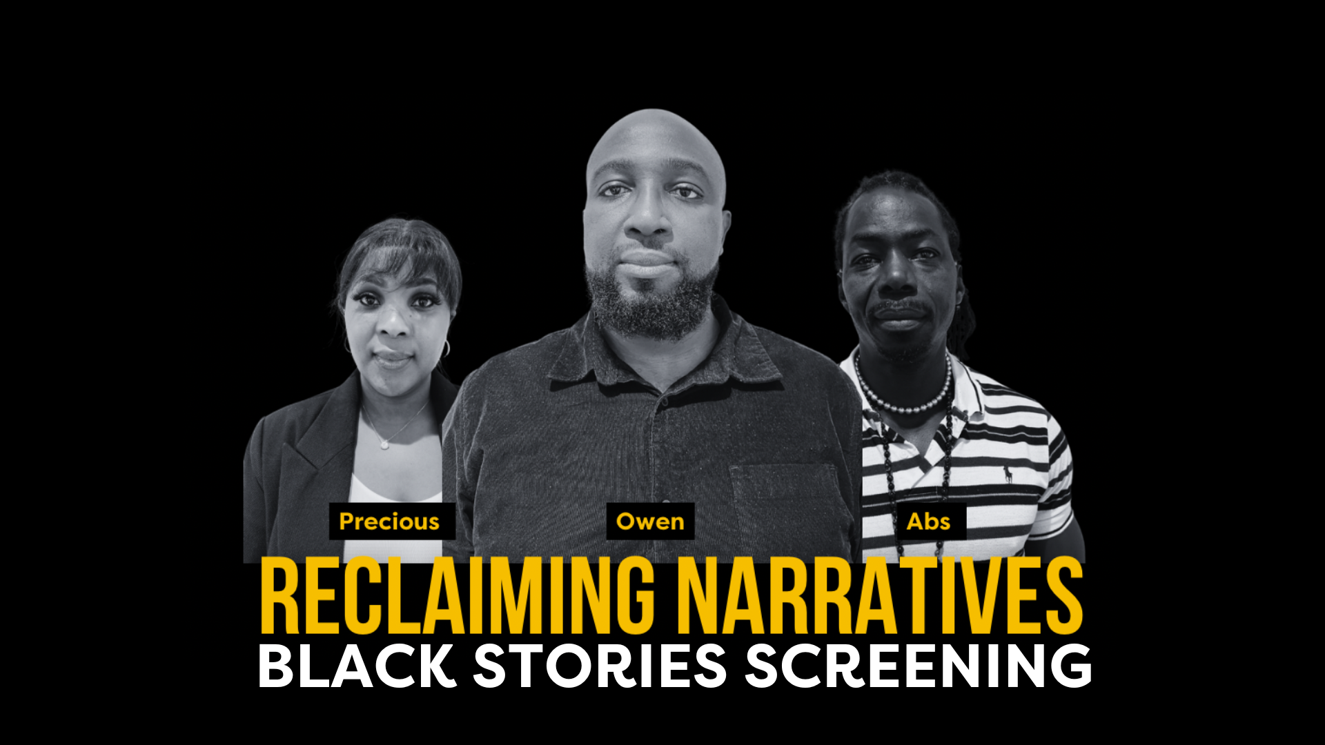 Reclaiming Narratives: Community Stories Screening - Black History ...